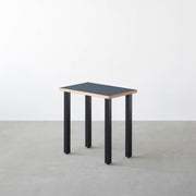 THE TABLE / コンパクトデスク リノリウム 全32色 × Black Steel
