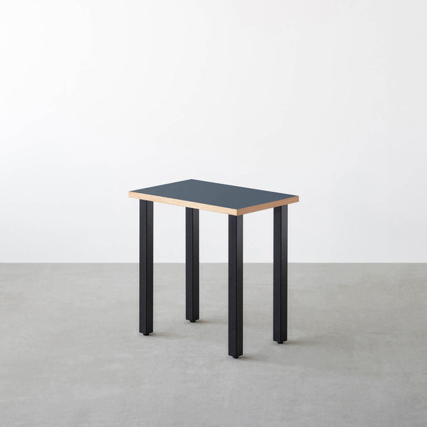 THE TABLE / コンパクトデスク リノリウム 全32色 × Black Steel