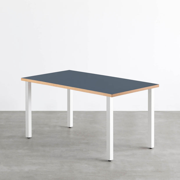 THE TABLE / リノリウム ブルー系 × White Steel