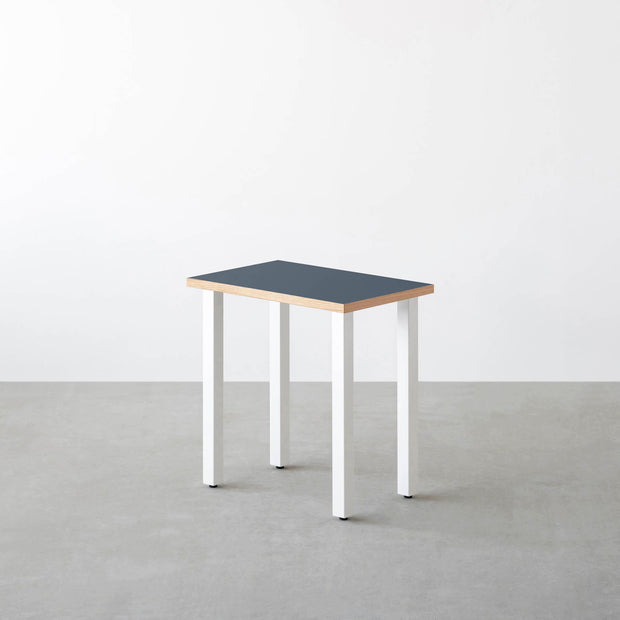 THE TABLE / コンパクトデスク リノリウム 全32色 × White Steel