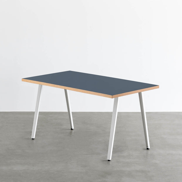 THE TABLE / リノリウム ブルー系 × White Steel