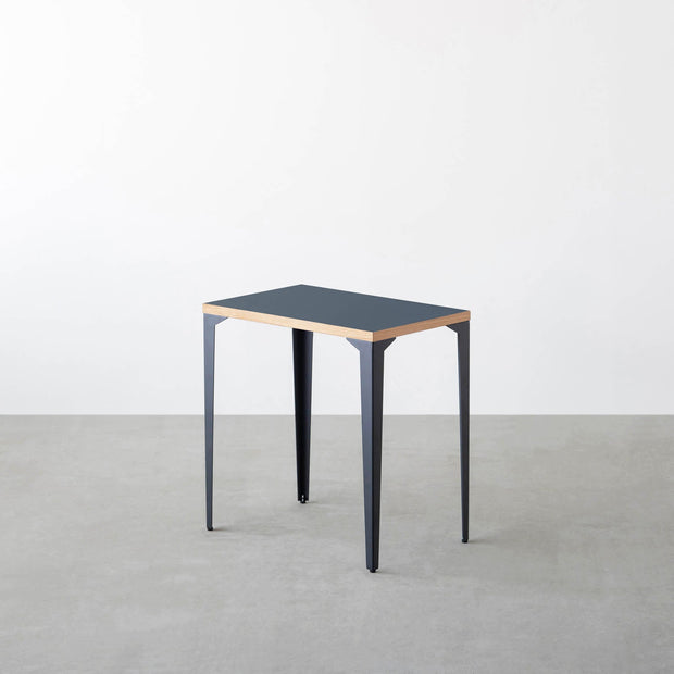 THE TABLE / コンパクトデスク リノリウム 全32色 × Black Steel