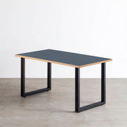 THE TABLE / リノリウム ブルー系 × Black Steel