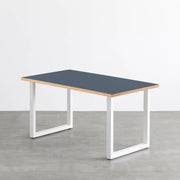 THE TABLE / リノリウム ブルー系 × White Steel