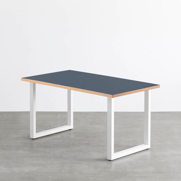 THE TABLE / リノリウム ブルー系 × White Steel