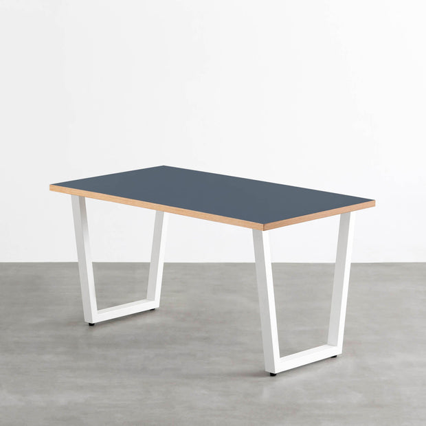 THE TABLE / リノリウム ブルー系 × White Steel
