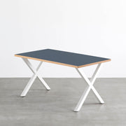 THE TABLE / リノリウム ブルー系 × White Steel