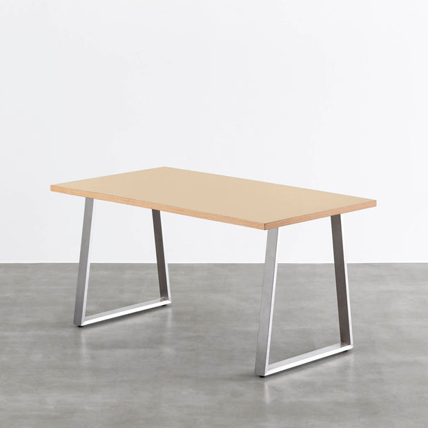 THE TABLE / リノリウム ベージュ・グレー系 × Stainless