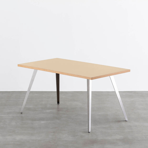 THE TABLE / リノリウム ベージュ・グレー系 × Stainless