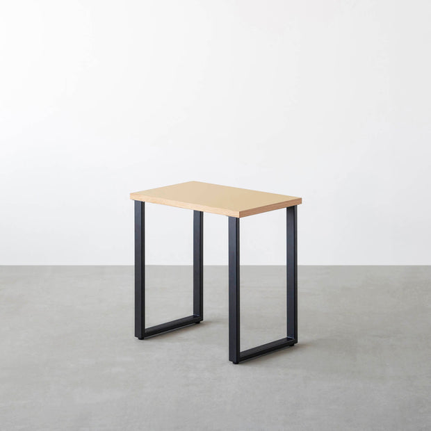 THE TABLE / コンパクトデスク リノリウム 全32色 × Black Steel