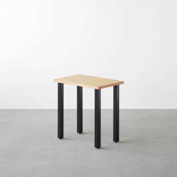 THE TABLE / コンパクトデスク リノリウム 全32色 × Black Steel