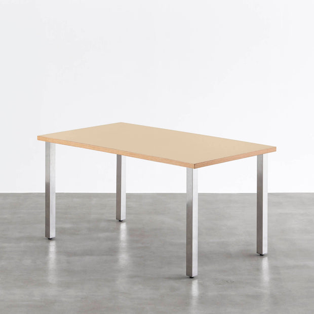 THE TABLE / リノリウム ベージュ・グレー系 × Stainless