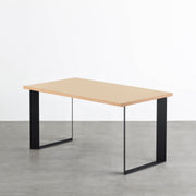 THE TABLE / リノリウム ベージュ・グレー系 × Black Steel