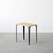 THE TABLE / コンパクトデスク リノリウム 全32色 × Black Steel