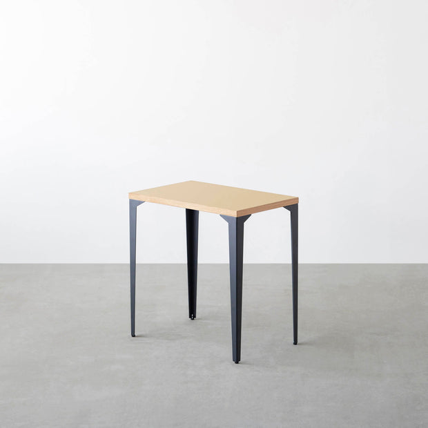 THE TABLE / コンパクトデスク リノリウム 全32色 × Black Steel