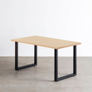 THE TABLE / リノリウム ベージュ・グレー系 × Black Steel