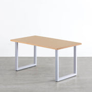 THE TABLE / リノリウム ベージュ・グレー系 × Colored Steel 全8色　NATURE