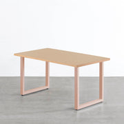 THE TABLE / リノリウム ベージュ・グレー系 × Colored Steel 全8色　NATURE
