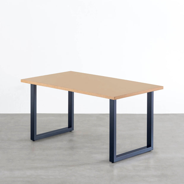 THE TABLE / リノリウム ベージュ・グレー系 × Colored Steel 全8色　NATURE