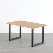 THE TABLE / リノリウム ベージュ・グレー系 × Colored Steel 全8色　NATURE