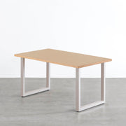 THE TABLE / リノリウム ベージュ・グレー系 × Colored Steel 全8色　NATURE