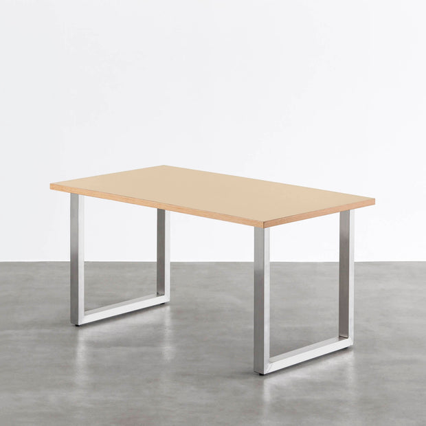 THE TABLE / リノリウム ベージュ・グレー系 × Stainless