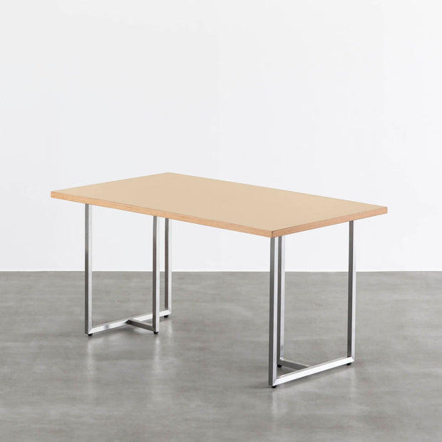 THE TABLE / リノリウム ベージュ・グレー系 × Stainless
