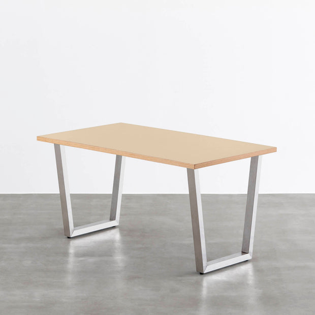 THE TABLE / リノリウム ベージュ・グレー系 × Stainless
