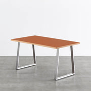 THE TABLE / リノリウム レッド・オレンジ系 × Stainless