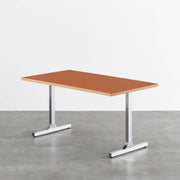THE TABLE / リノリウム レッド・オレンジ系 × Stainless