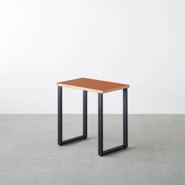 THE TABLE / コンパクトデスク リノリウム 全32色 × Black Steel