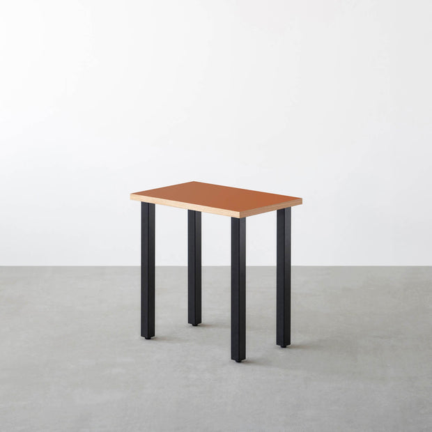 THE TABLE / コンパクトデスク リノリウム 全32色 × Black Steel