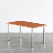 THE TABLE / リノリウム レッド・オレンジ系 × Stainless