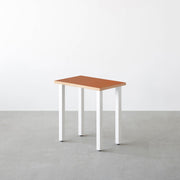 THE TABLE / コンパクトデスク リノリウム 全32色 × White Steel