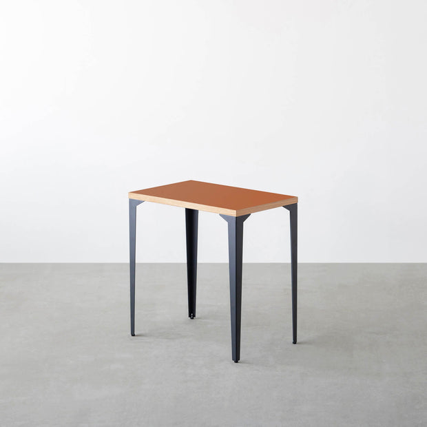 THE TABLE / コンパクトデスク リノリウム 全32色 × Black Steel