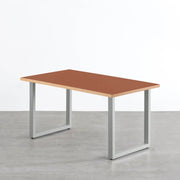 THE TABLE / リノリウム レッド・オレンジ系 × Colored Steel 全8色　NATURE