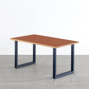 THE TABLE / リノリウム レッド・オレンジ系 × Colored Steel 全8色　NATURE
