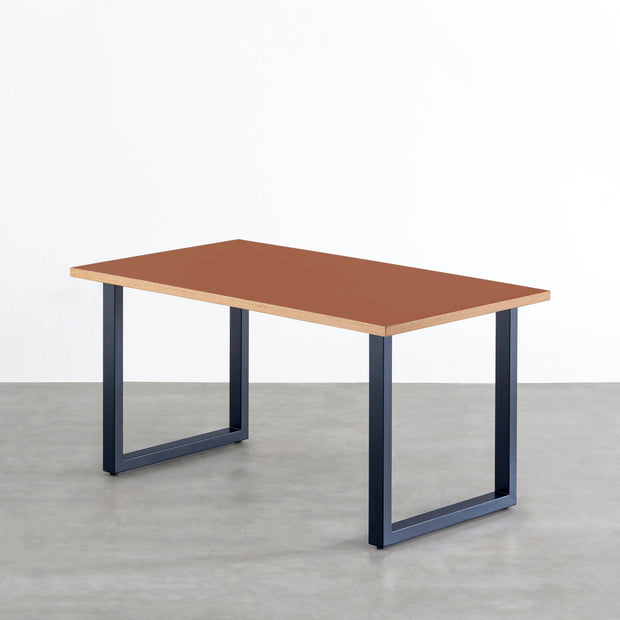 THE TABLE / リノリウム レッド・オレンジ系 × Colored Steel 全8色　NATURE