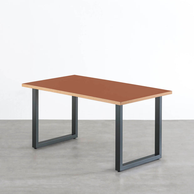 THE TABLE / リノリウム レッド・オレンジ系 × Colored Steel 全8色　NATURE