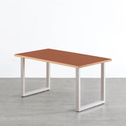 THE TABLE / リノリウム レッド・オレンジ系 × Colored Steel 全8色　NATURE