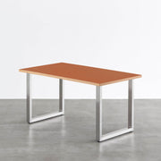 THE TABLE / リノリウム レッド・オレンジ系 × Stainless
