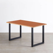 THE TABLE / リノリウム レッド・オレンジ系 × Black Steel