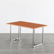 THE TABLE / リノリウム レッド・オレンジ系 × Stainless