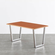THE TABLE / リノリウム レッド・オレンジ系 × Stainless