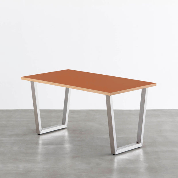 THE TABLE / リノリウム レッド・オレンジ系 × Stainless
