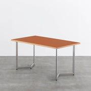 THE TABLE / リノリウム レッド・オレンジ系 × Stainless
