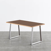 THE TABLE / リノリウム ブラック・ブラウン系 × Stainless
