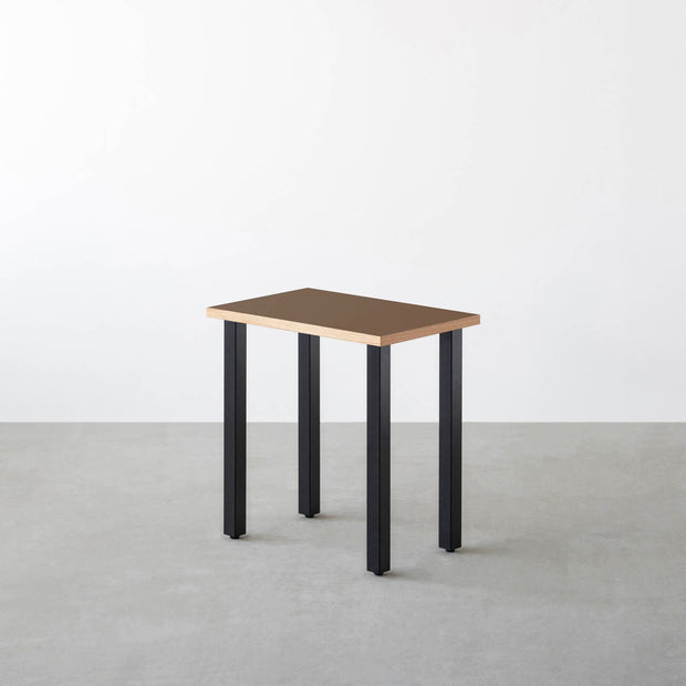 THE TABLE / コンパクトデスク リノリウム 全32色 × Black Steel
