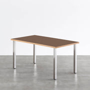 THE TABLE / リノリウム ブラック・ブラウン系 × Stainless