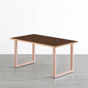 THE TABLE / リノリウム ブラック・ブラウン系 × Colored Steel 全8色　NATURE